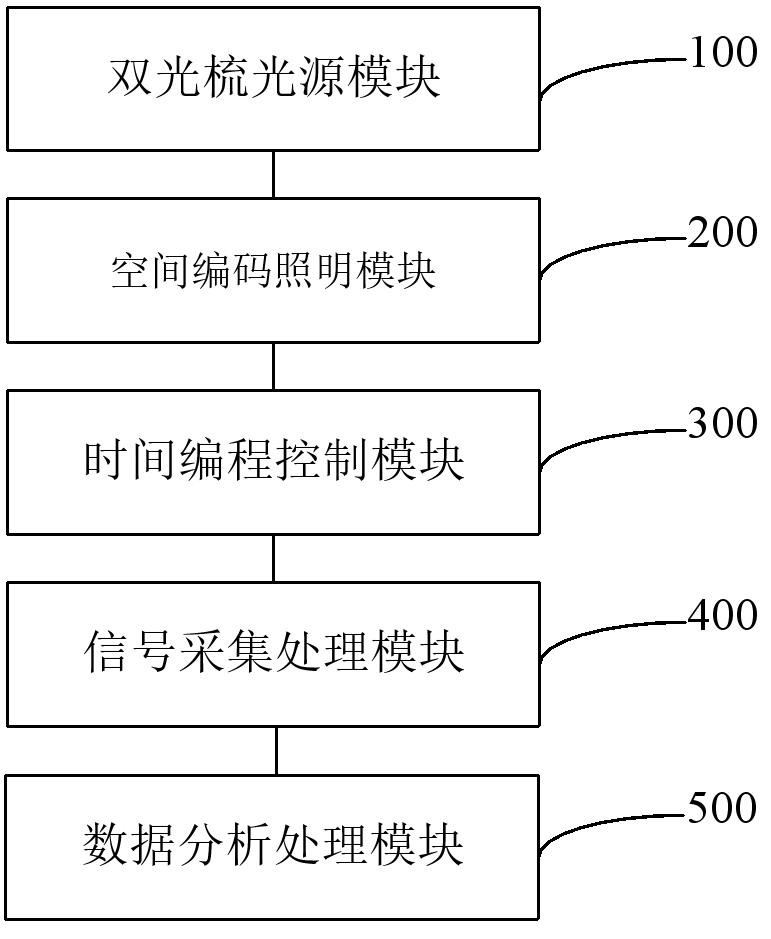 基于雙光梳時空編碼的圖案化晶圓缺陷檢測系統及方法