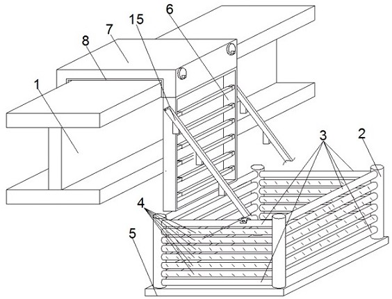 一種鋼結構高空作業的施工吊籃的制作方法