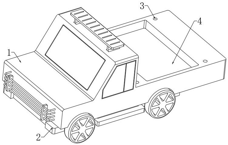 一種具有可拼接車(chē)殼的遙控賽車(chē)的制作方法