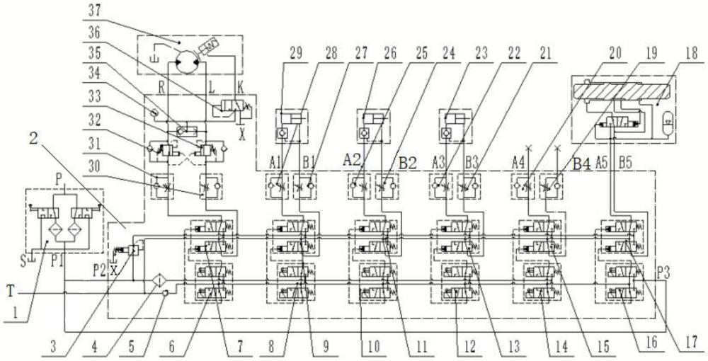 礦用破碎裝置用電液控制閥組的制作方法