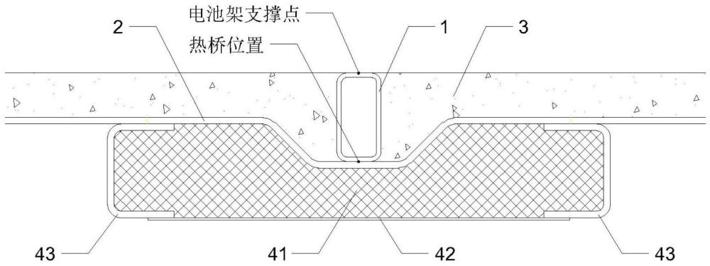 一種集裝箱A60防火地板結(jié)構(gòu)的制作方法