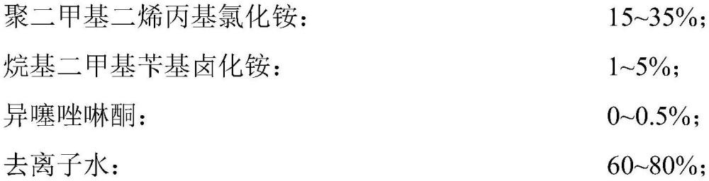 一種適用于水處理系統的除鐵劑及其應用的制作方法