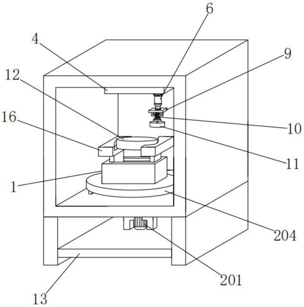 一種高溫風冷百葉閥加工用高效剖光裝置的制作方法