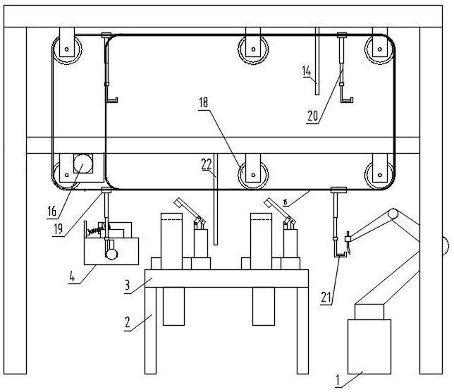 一種自動變位夾具的機(jī)器人工作站的制作方法