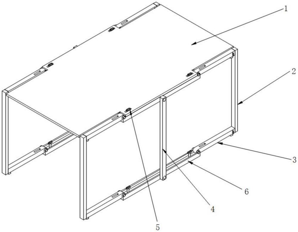 一種建筑物料暫存用快速拆裝棚架的制作方法