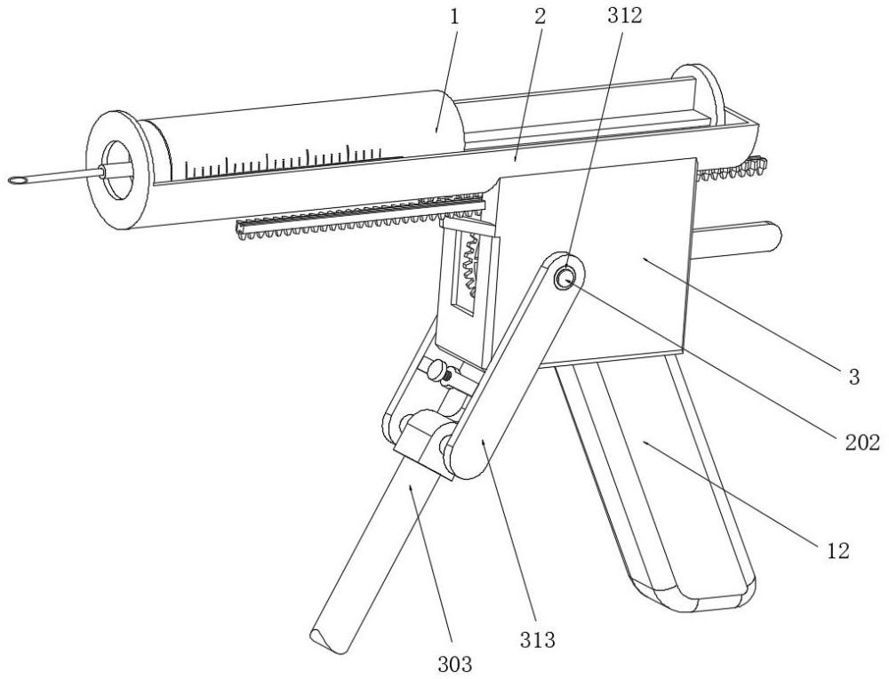 抽推一體化靜脈注射器組件的制作方法