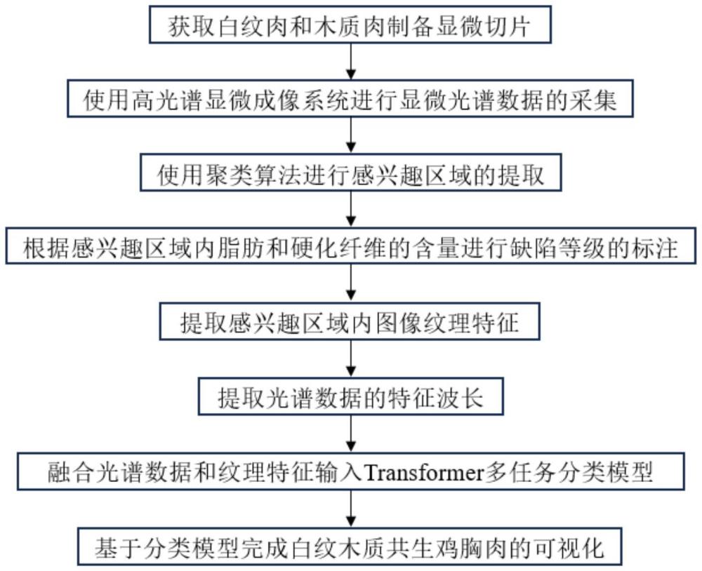 基于高光譜顯微成像技術的白紋木質共生缺陷雞胸肉的判別方法