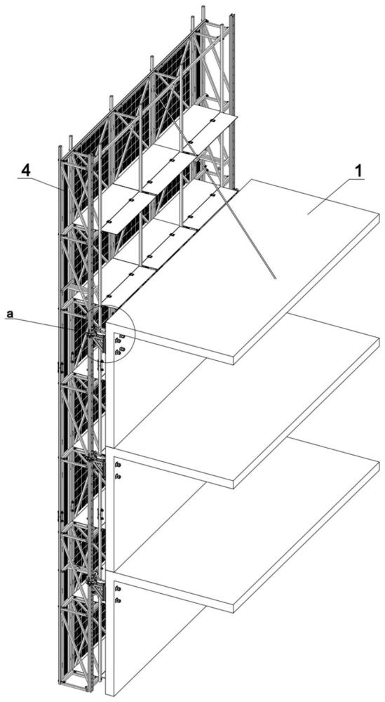 一種高建筑升降施工平臺的制作方法